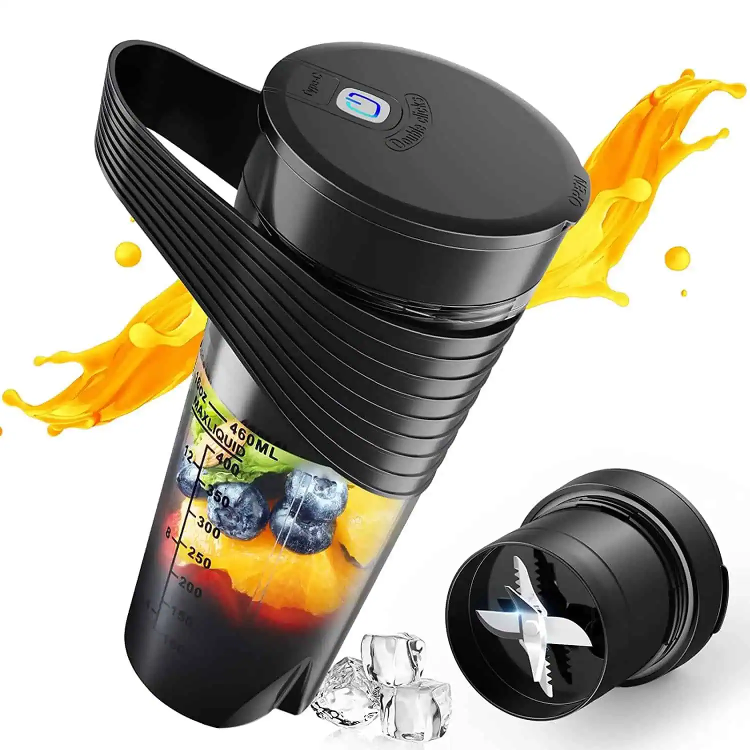 juicer-hd-07-prtable-blender-banehzanbil_1 شیکر شارژی و اسموتی ساز جویسر مدل Juicer HD-07 با موتور ۱۵۰ وات و باتری ۴۰۰۰ میلیآمپر